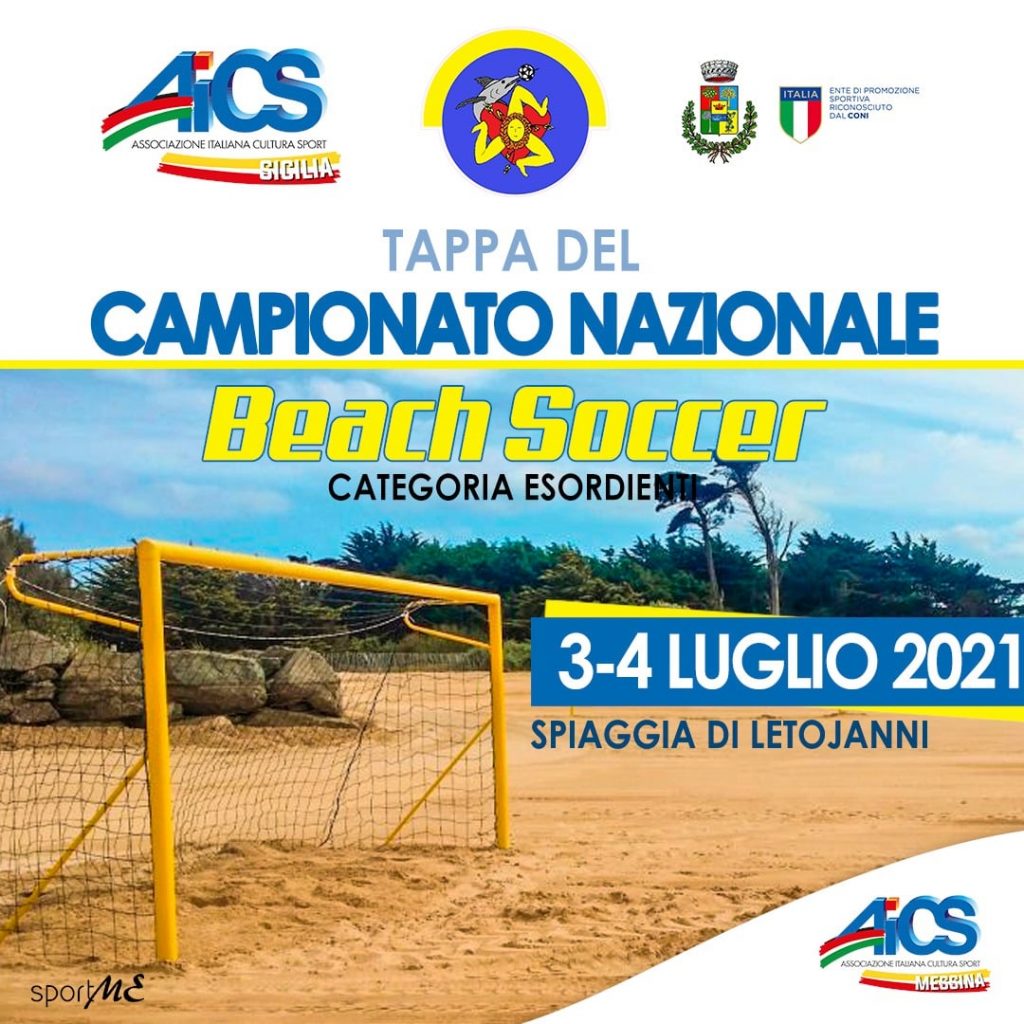 Locandina TAPPA CAMPIONATO NAZIONALE BEACH SOCCER ESORDIENTI