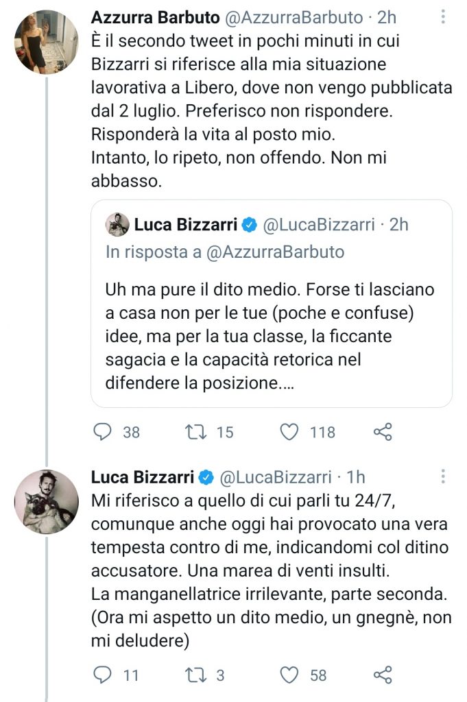 Scontro social sui vaccini tra Luca Bizzarri e Azzurra Barbuto