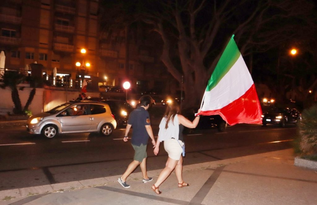 festa reggio calabria per italia in finale