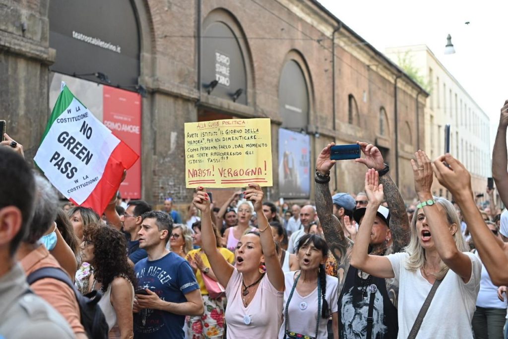 manifestazione contro il green pass