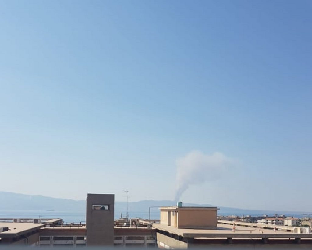 Incendio messina