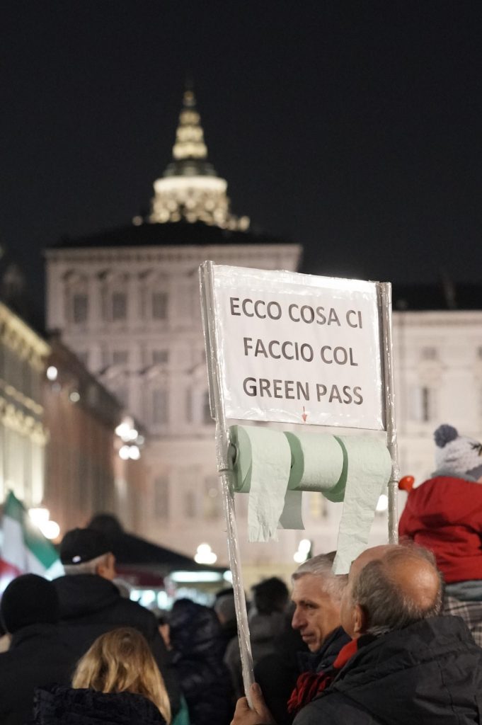 Manifestazione No Green Pass 27 novembre 2021