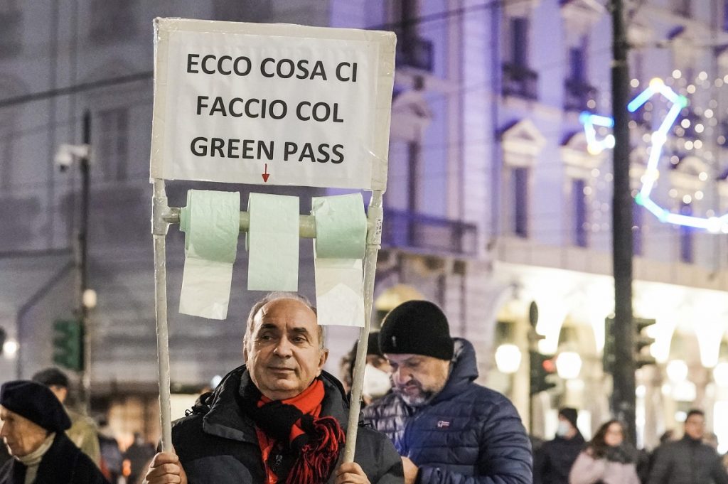 Manifestazione No Green Pass 27 novembre 2021