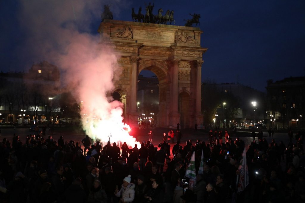 Manifestazione No Green Pass 27 novembre 2021