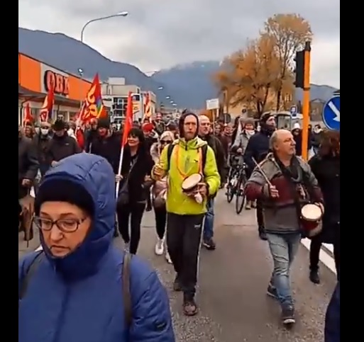 proteste no green pass trento