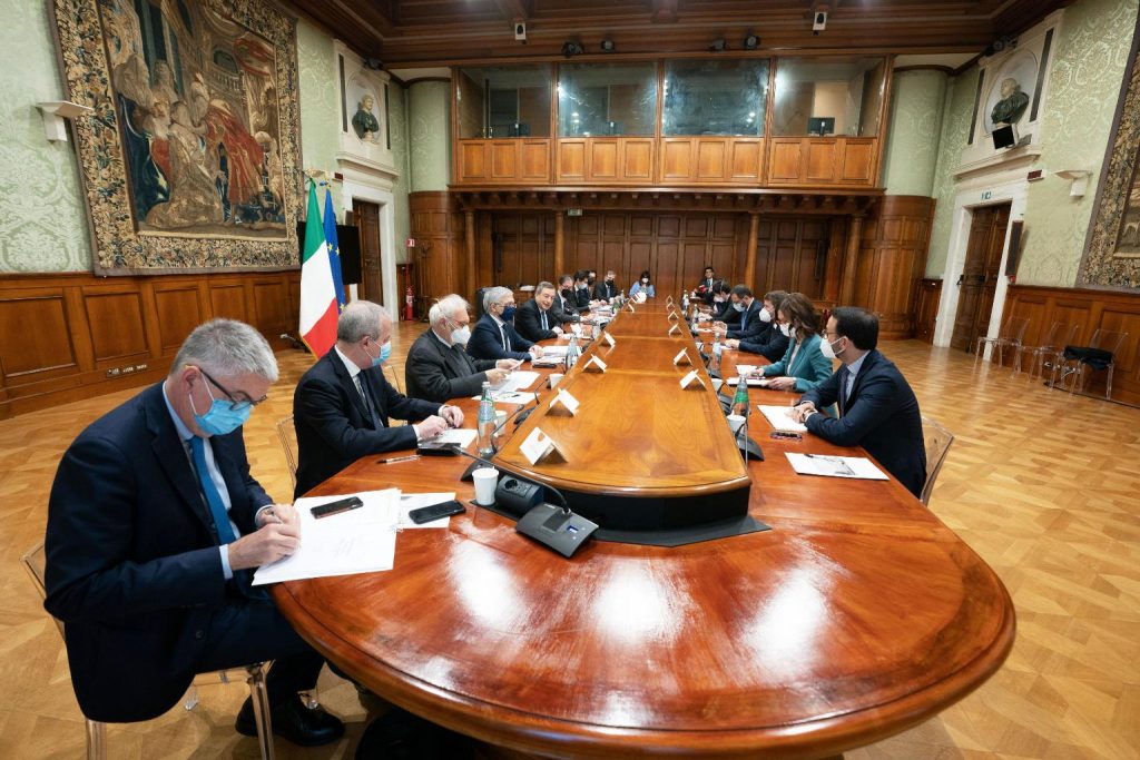 Cabina di regia Palazzo Chigi