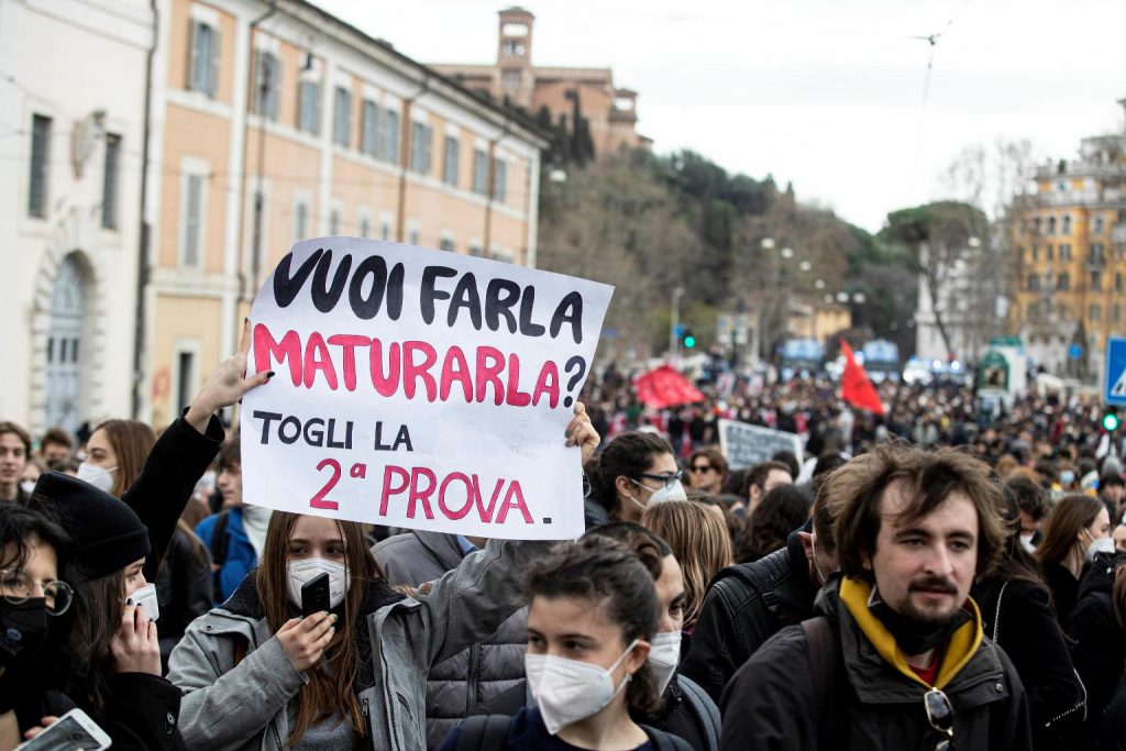 Proteste studenti maturità