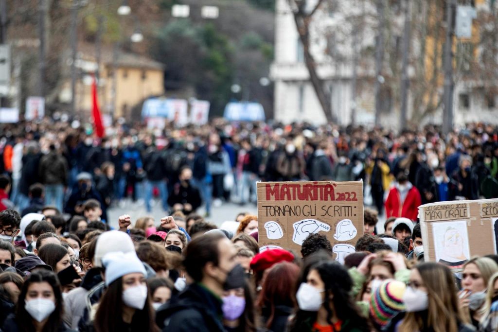 Proteste studenti maturità