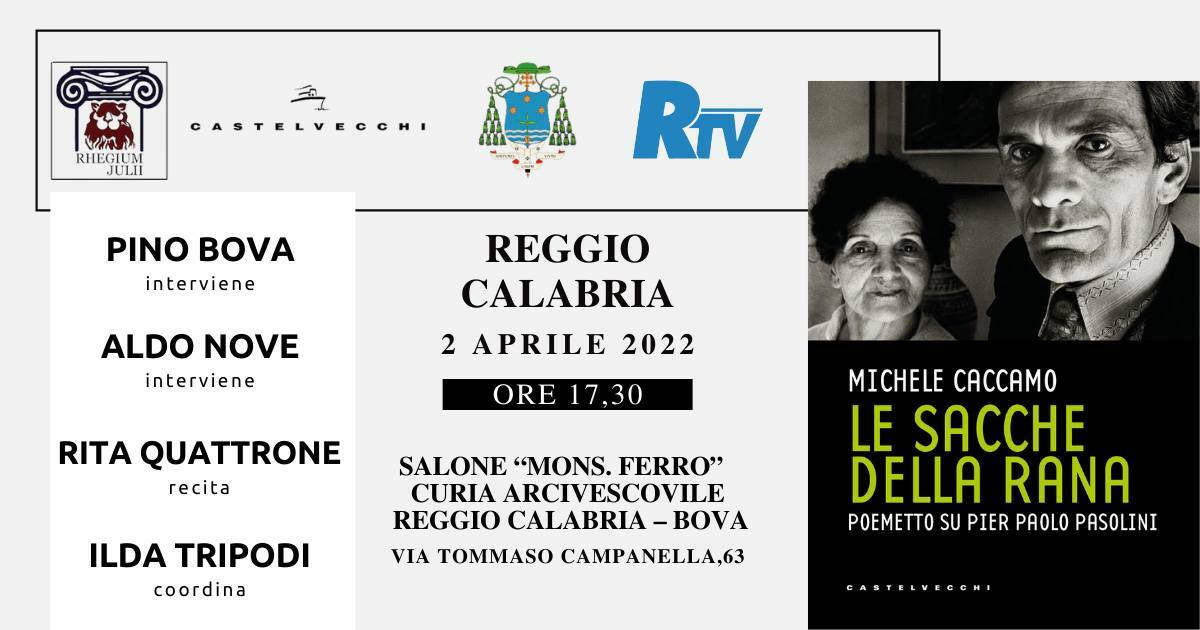 A Reggio Calabria torna il poeta Michele Caccamo con Le sacche