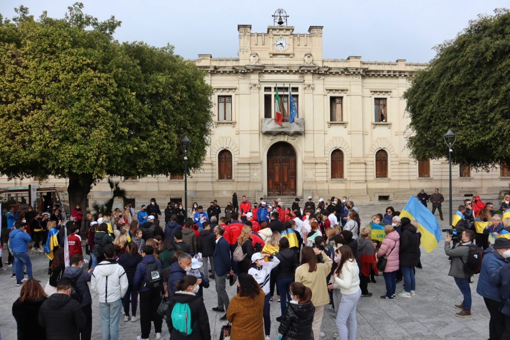 Staffetta Ucraina Fiamma che Unisce a Reggio Calabria