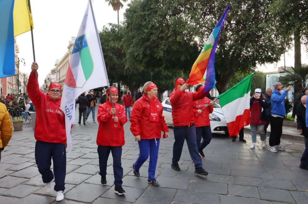 Staffetta Ucraina Fiamma che Unisce a Reggio Calabria