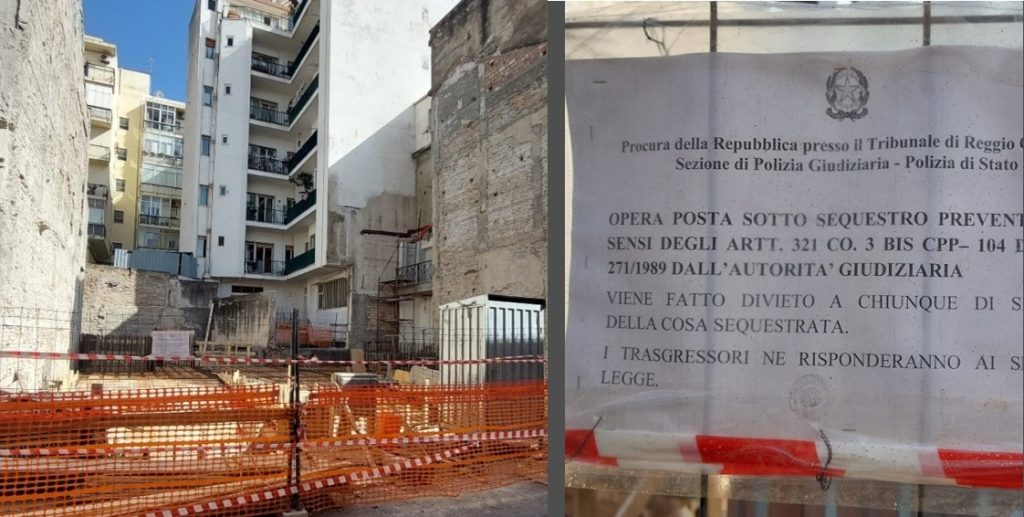 palazzo sequestrato in centro a reggio calabria