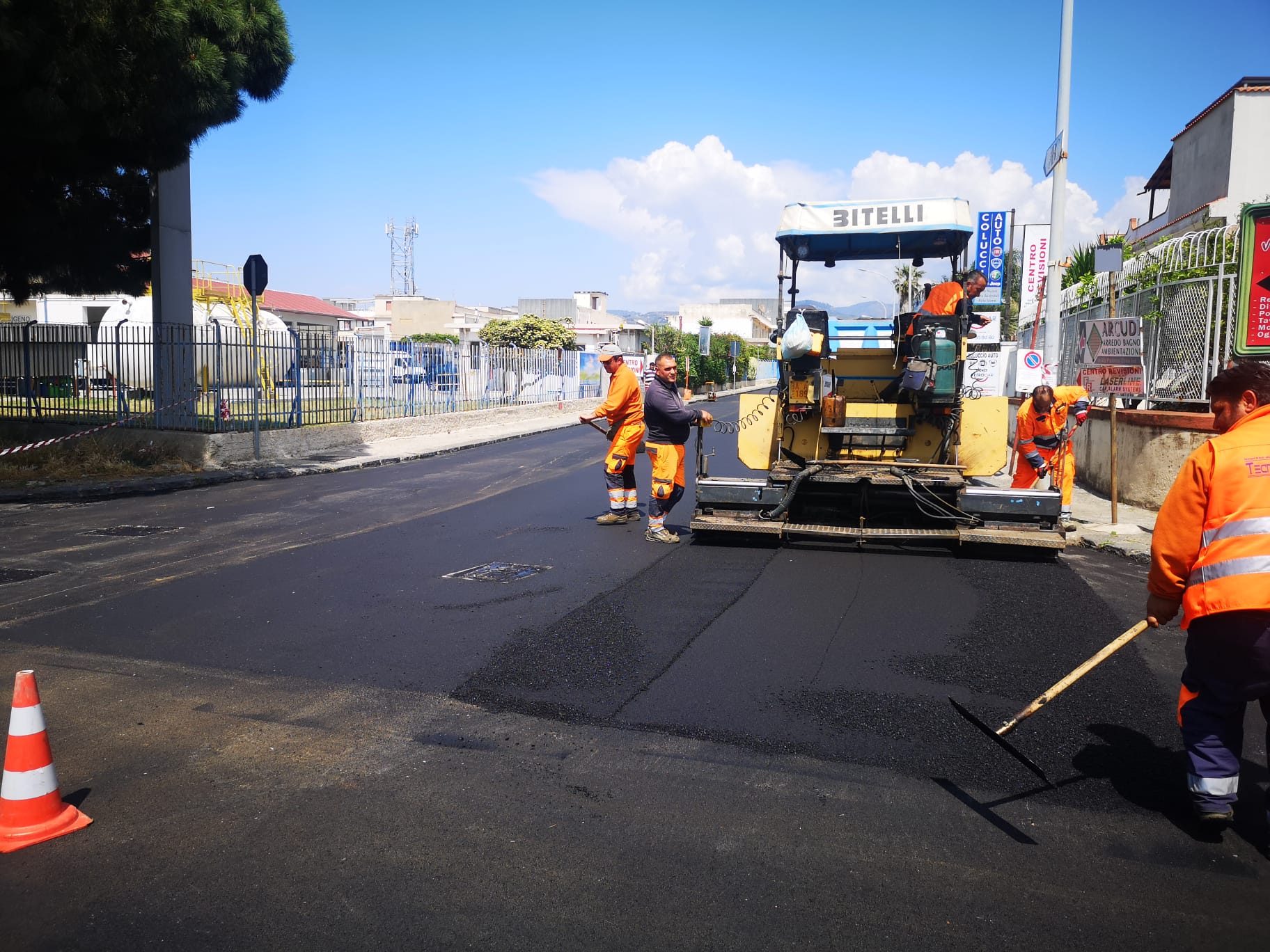 via padova sistemazione strada