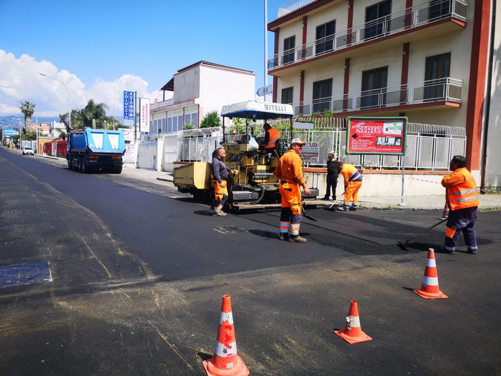 via padova sistemazione strada