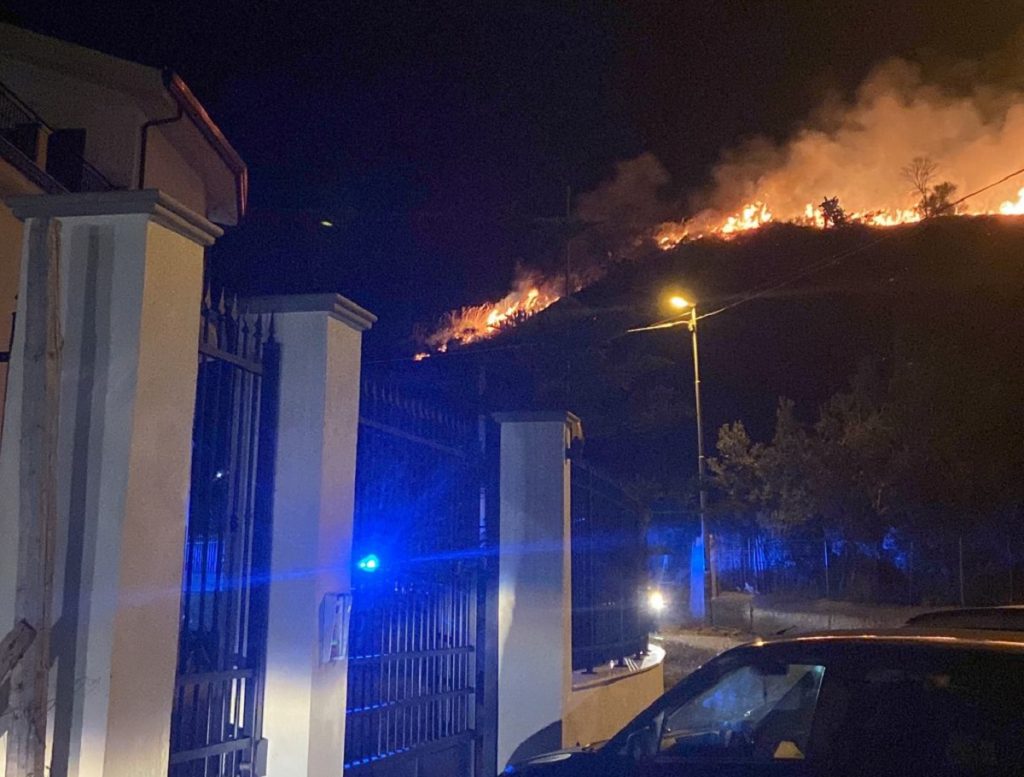 incendio reggio calabria