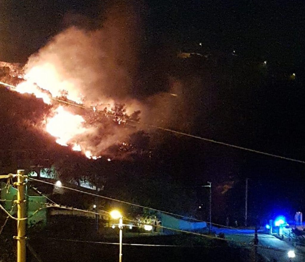 incendio reggio calabria