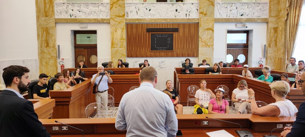 studenti ucraini palazzo alvaro