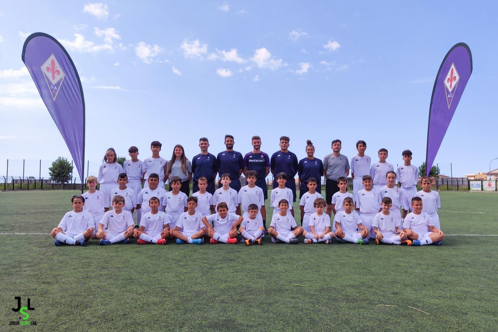 Calciatori e staff tecnico del FIORENTINA CAMP