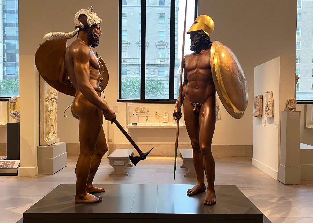 bronzi di riace metropolitan museum new york