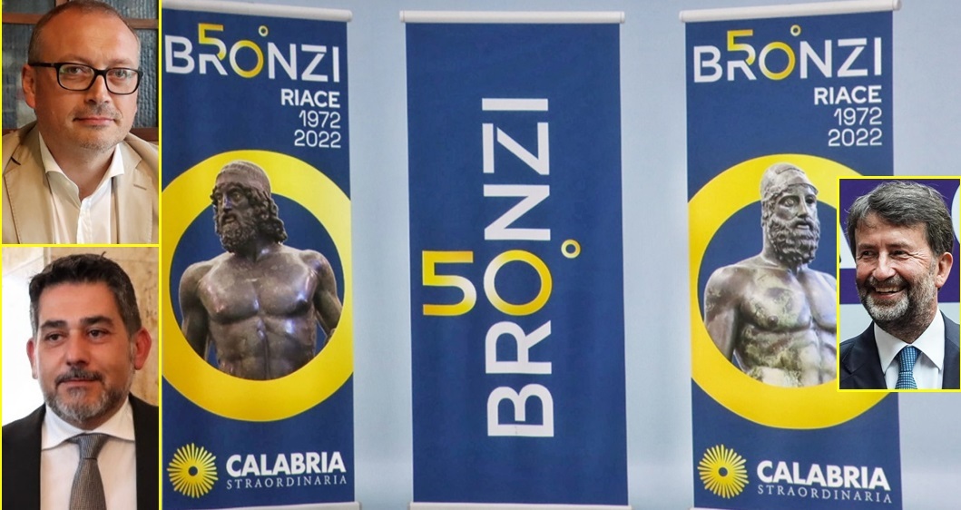 bronzi di riace versace brunetti franceschini