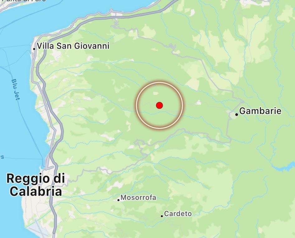 terremoto aspromonte reggio calabria