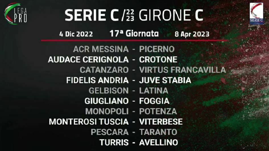 Serie C girone C 17ª giornata (2)