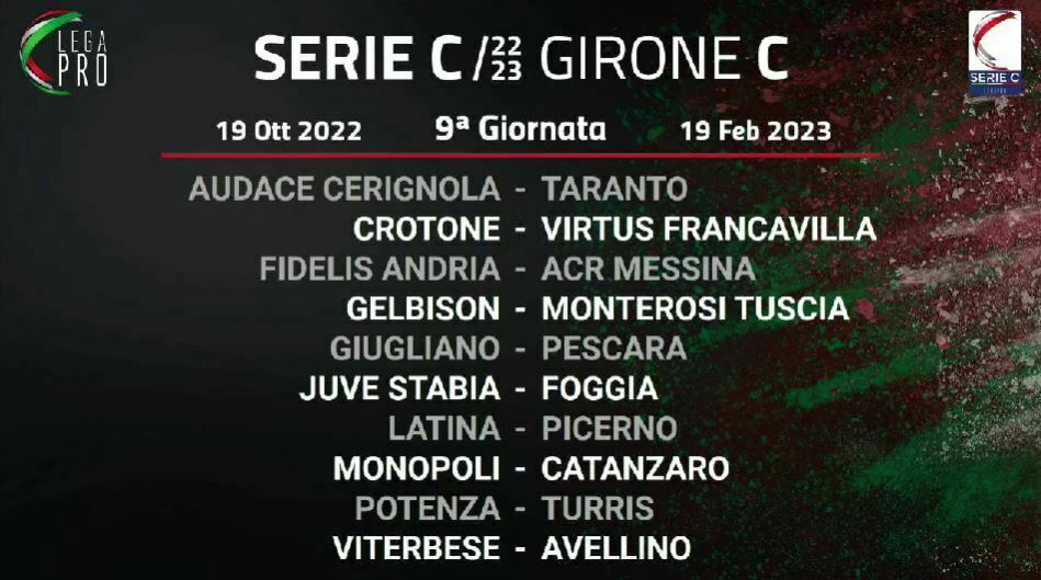 Serie C girone C 9ª giornata