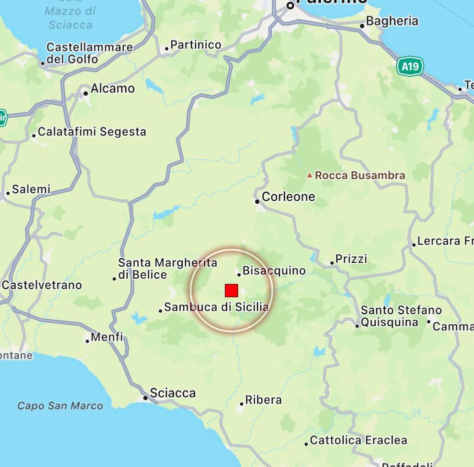 terremoto sicilia oggi