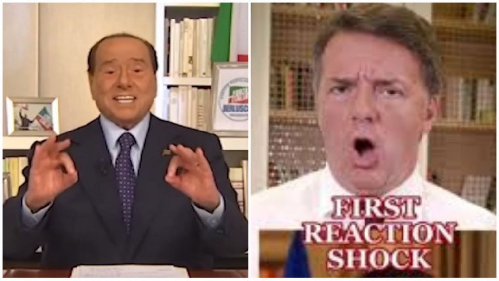 Berlusconi e Renzi su TikTok