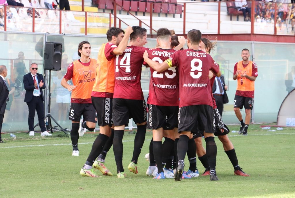 Reggina-Palermo esultanza gol Liotti