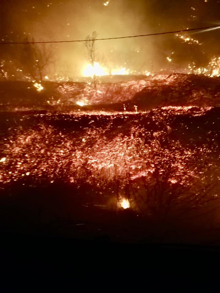 incendio sterpaglie tra bagnara e favazzina