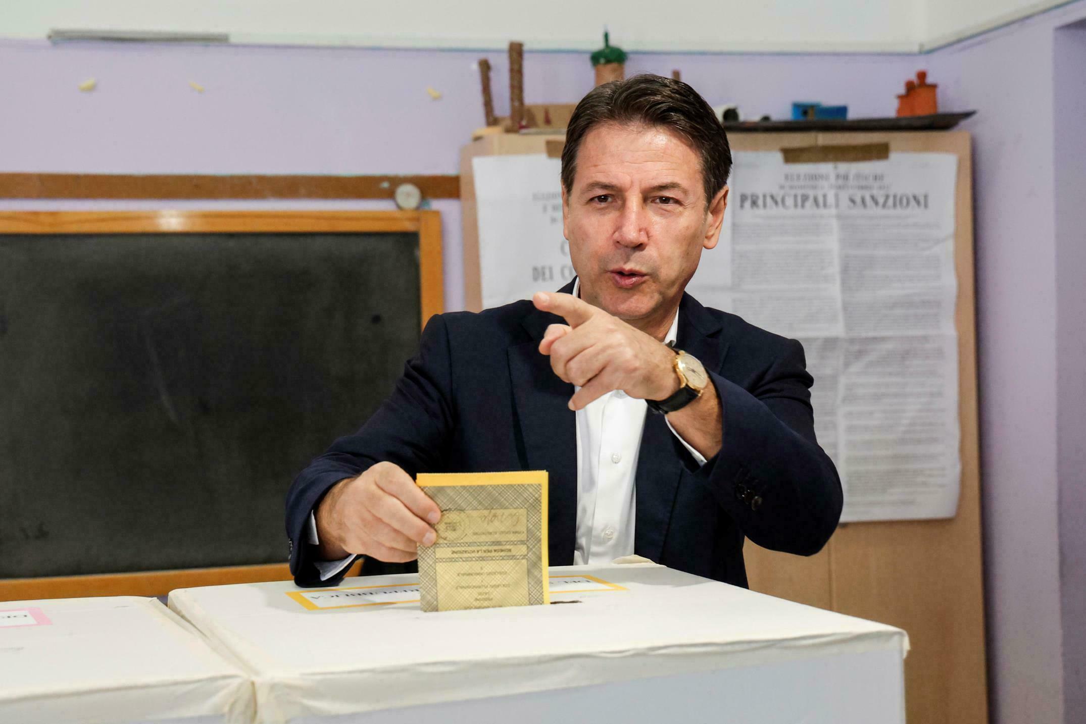 voto giuseppe Conte elezioni politiche 25 settembre 2022