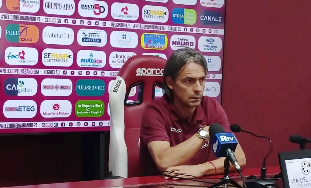 Inzaghi Reggina in conferenza