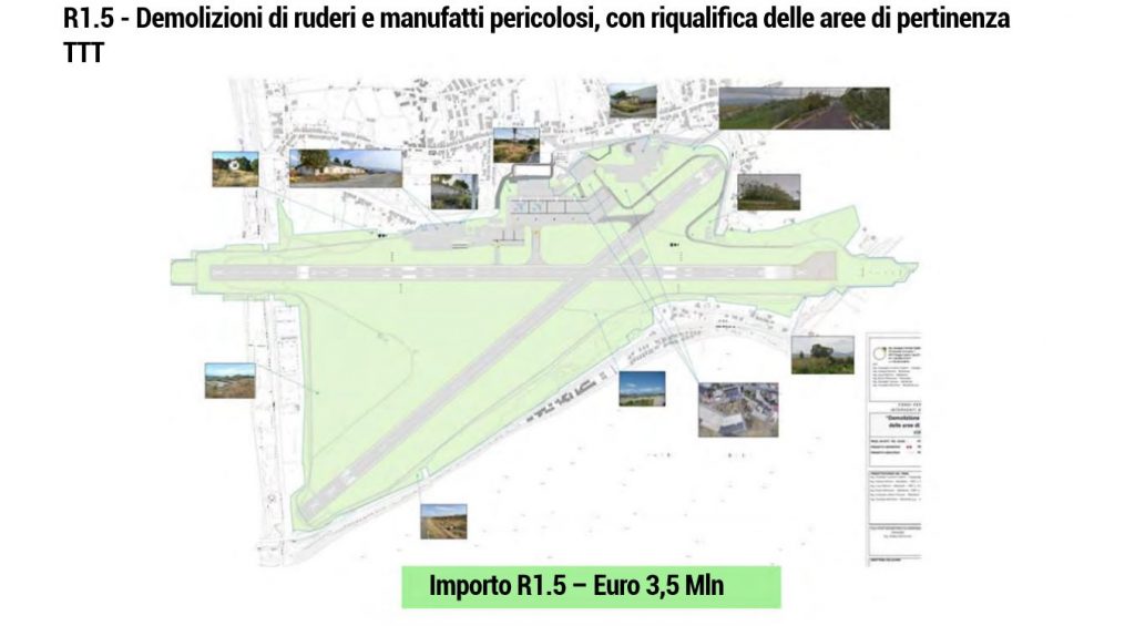 demolizione ruderi lavori nuovo aeroporto reggio calabria