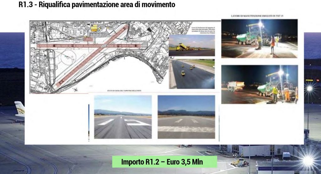 pavimentazione lavori nuovo aeroporto reggio calabria