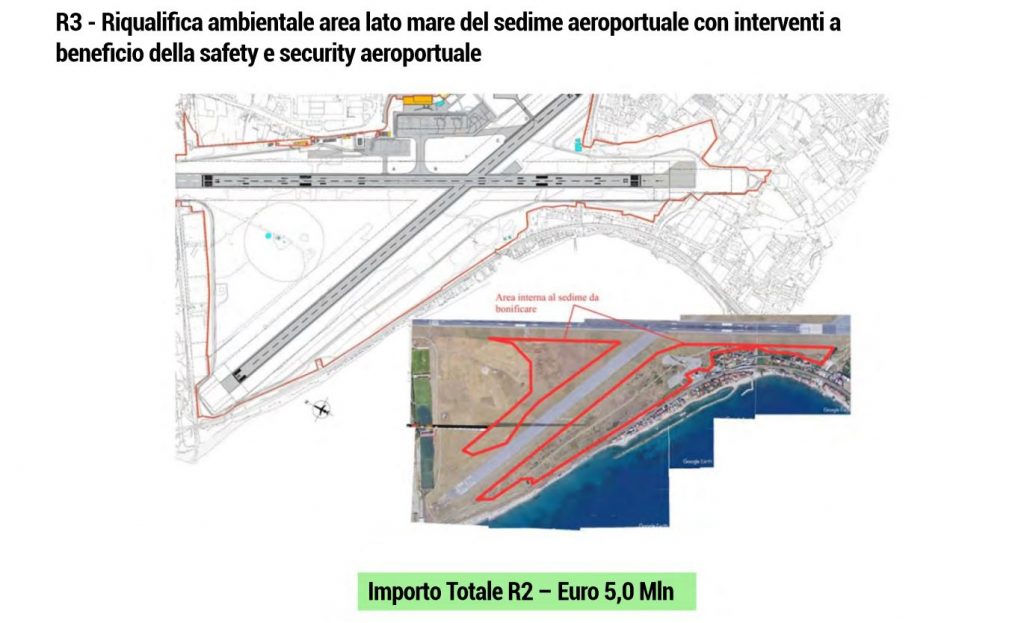 riqualifica ambientale lato mare lavori nuovo aeroporto reggio calabria
