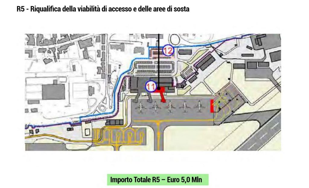 viabilità d'accesso e aree di sosta lavori nuovo aeroporto reggio calabria