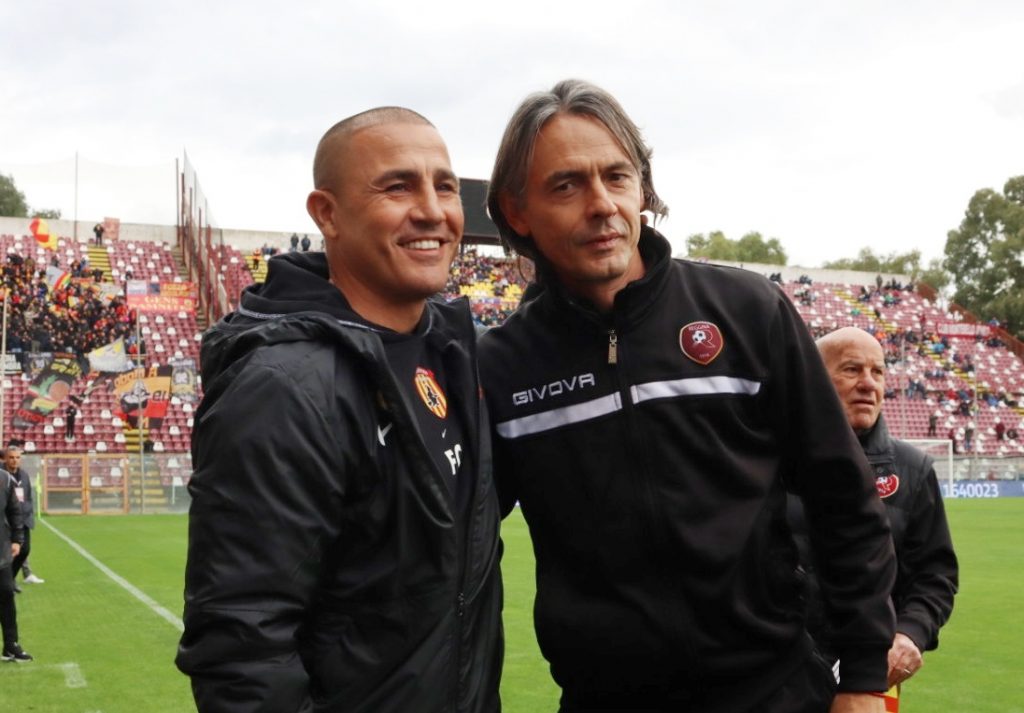Reggina-Benevento Cannavaro e Inzaghi