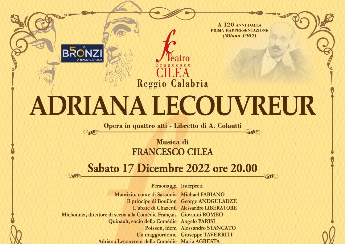 ADRIANA LECOUVREUR di Francesco Cilea