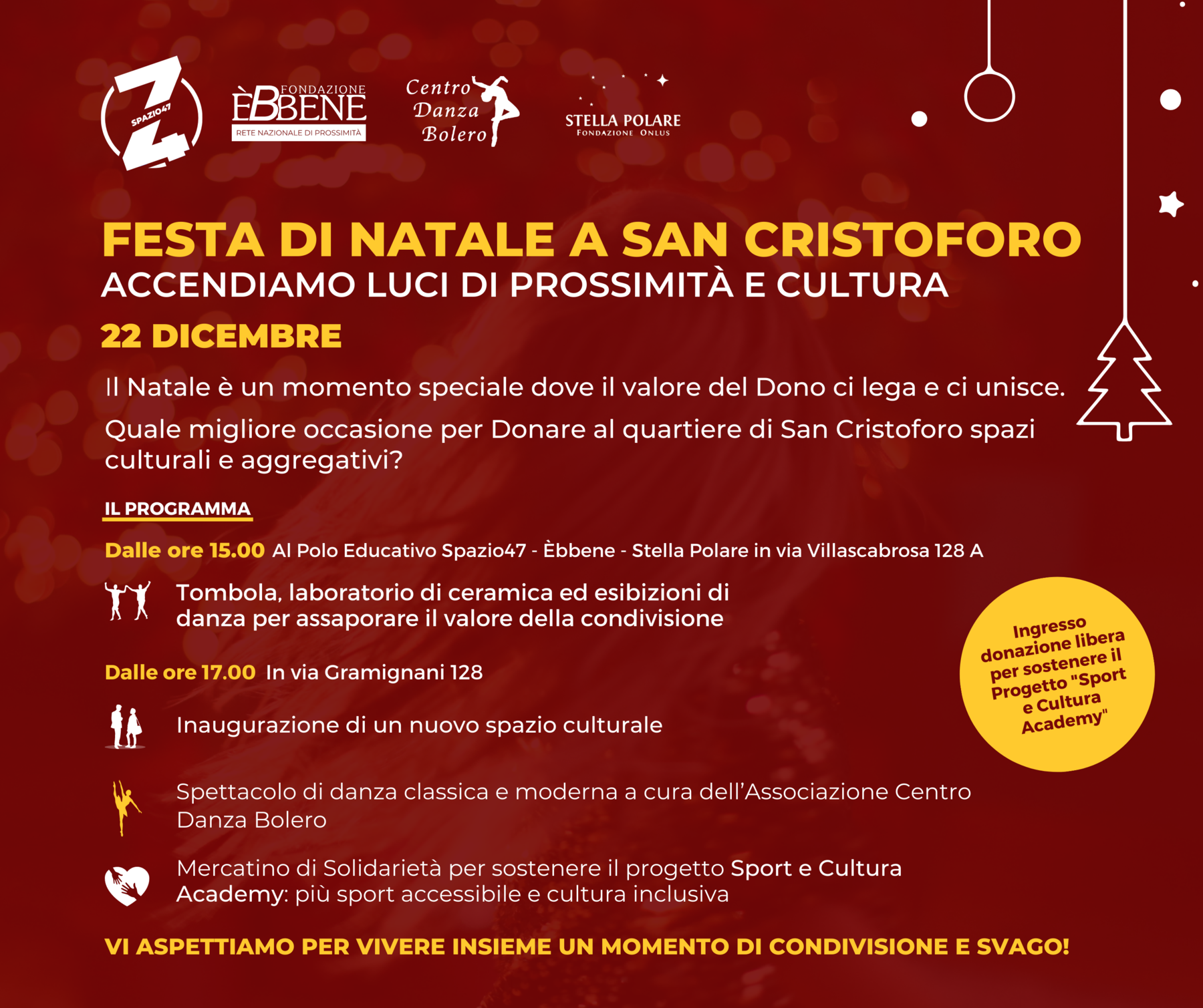 Inaugurazione San Cristoforo Spazio culturale