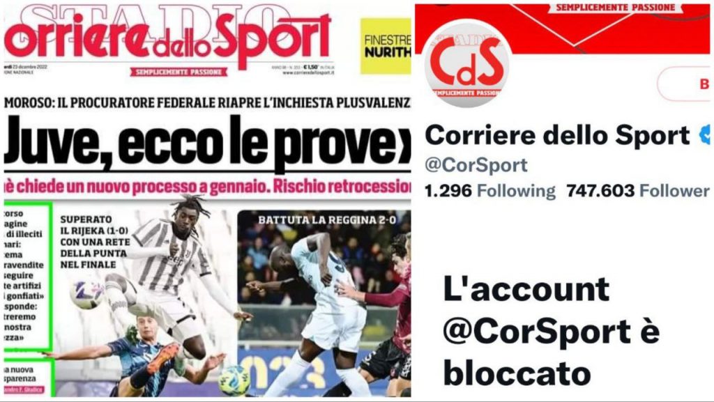 Juventus protesta social blocco Corriere dello Sport