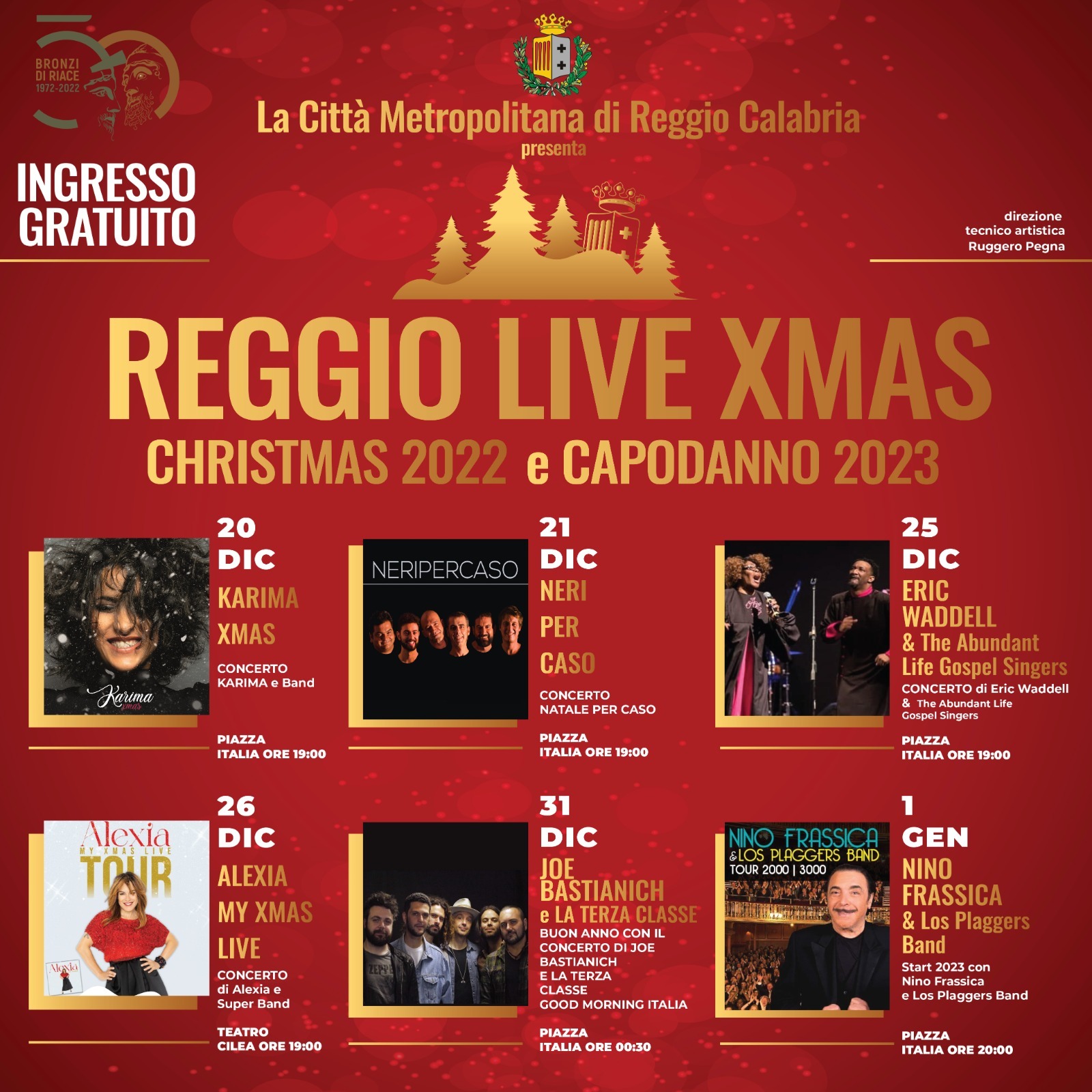 Locandina REGGIO LIVE XMAS