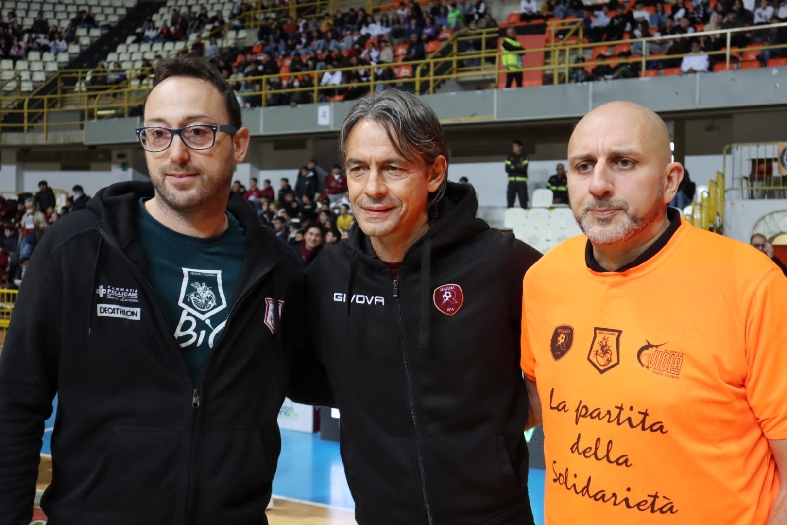 Partita della Solidarietà Reggina, Viola e BiC Coach Cugliandro Inzaghi e Bolignano