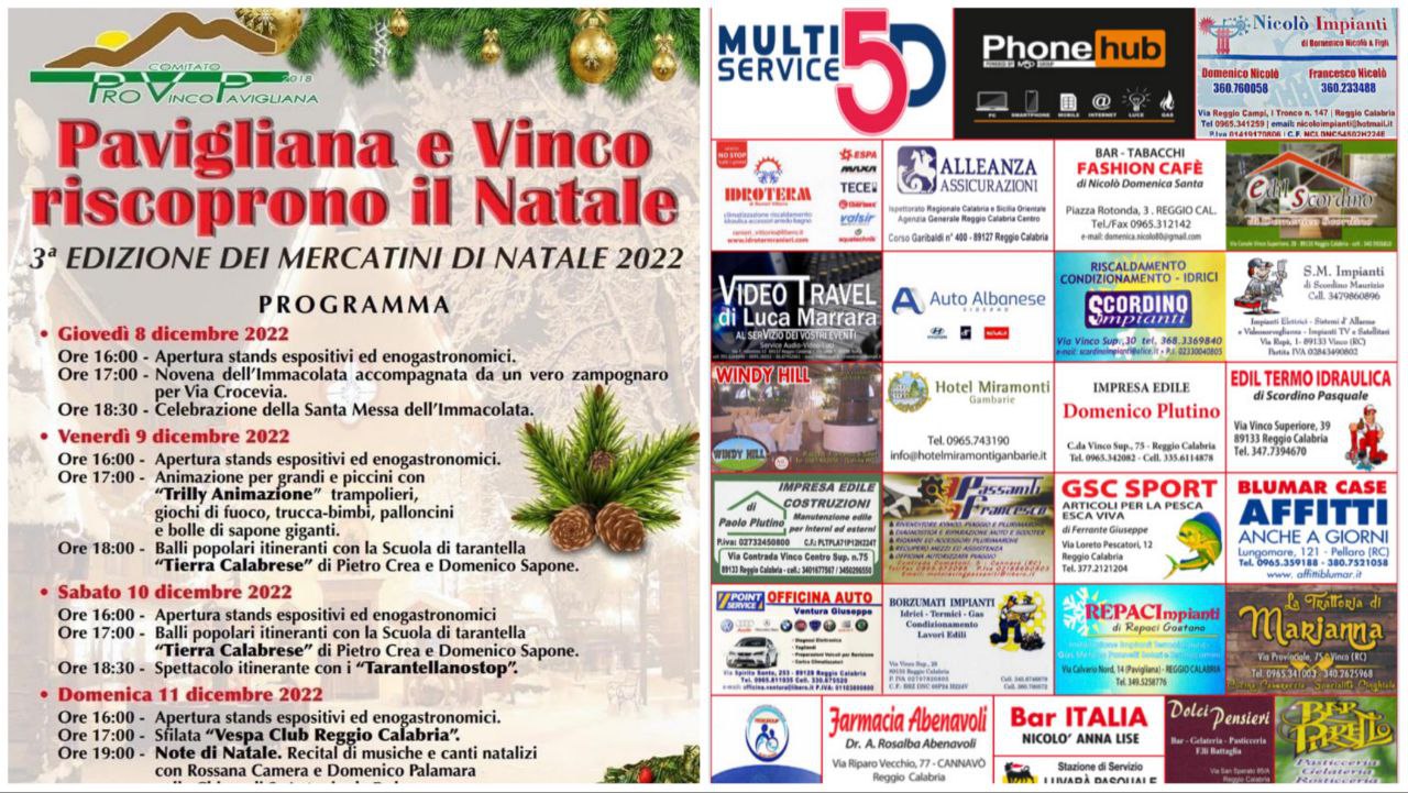 Pavigliana e Vinco riscoprono il Natale