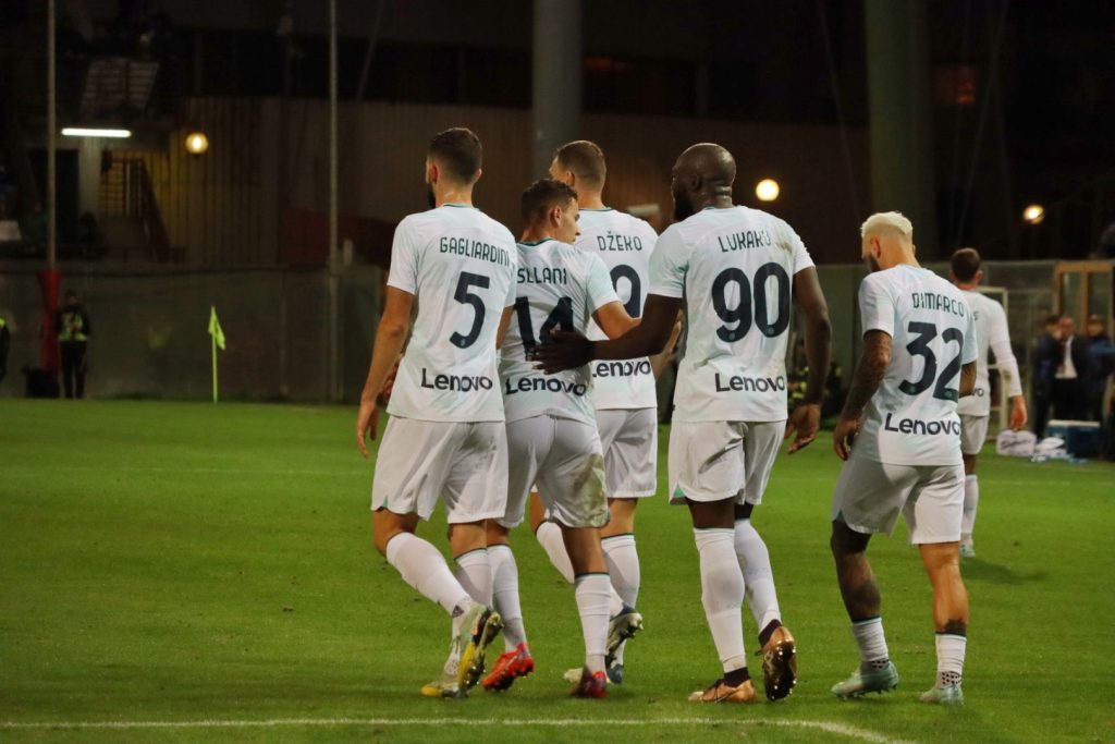 Reggina-Inter esultanza gol 0-1 Dzeko