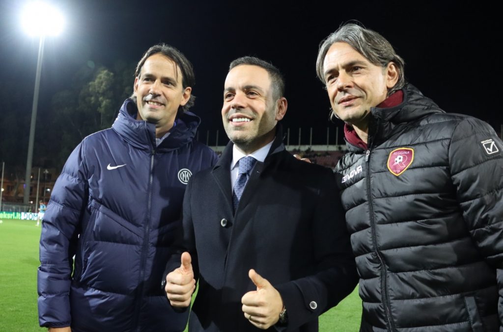 Reggina-Inter Simone Inzaghi Saladini Filippo Inzaghi