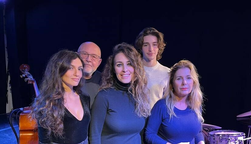 Spettacolo Invertiti da sn. Laura Sfilio, Fabio Lannino, Silvia Francese, Tommaso Lannino, Ester Bonafede