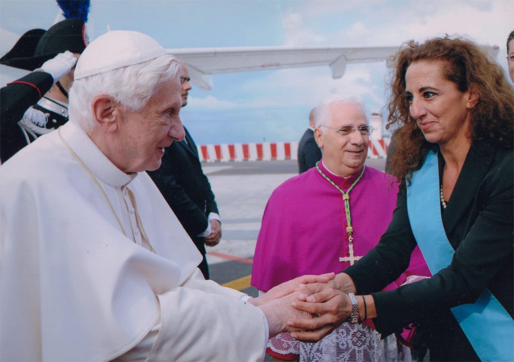 Wanda Ferro e papa Ratzinger