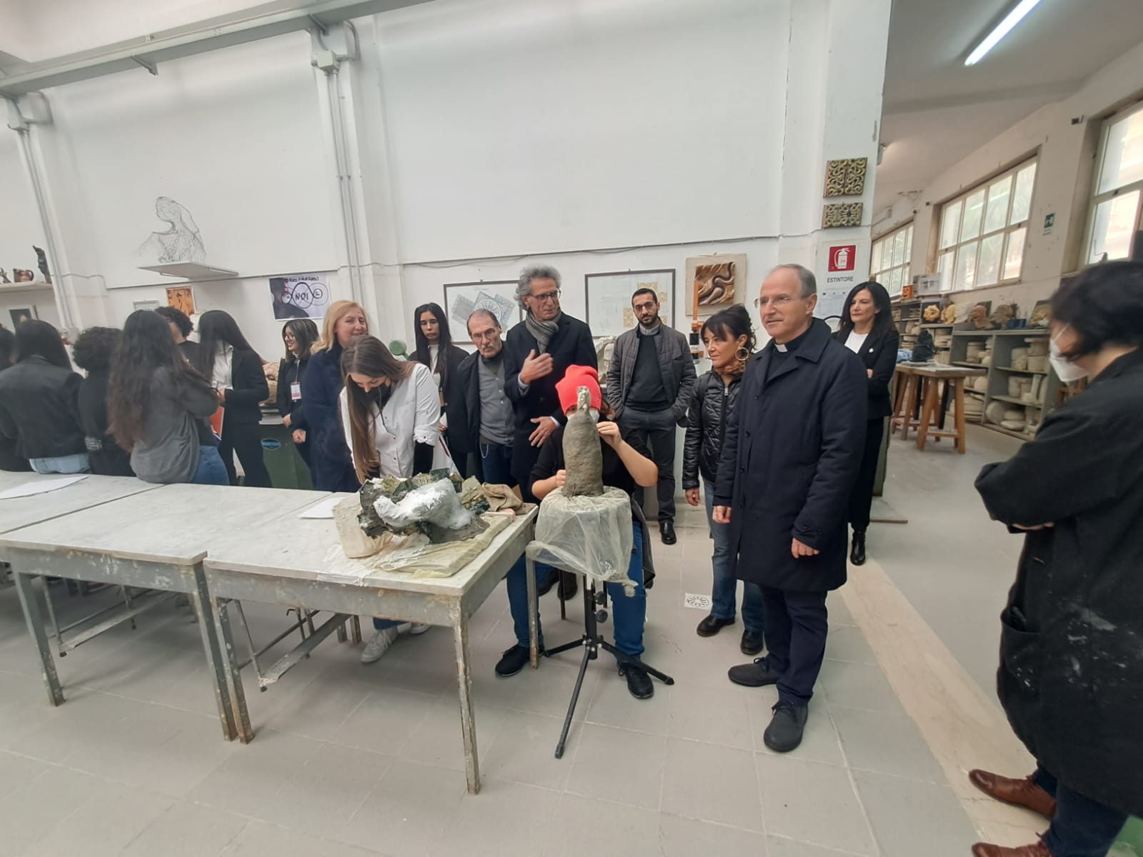 arcivescovo visita museo d'arte frangipane