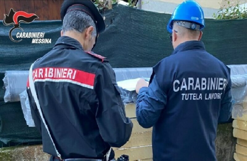 carabinieri messina controlli cantieri
